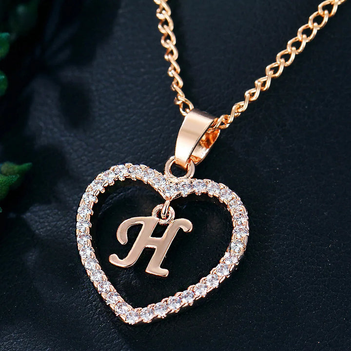 LoveLetter™ – 26 Letter Zircon Pendant Necklace