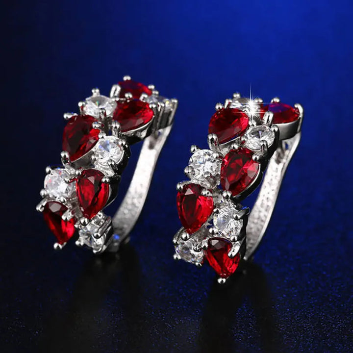 GoldenSpark™ – Clear CZ Zircon Round Stud Earrings for Women