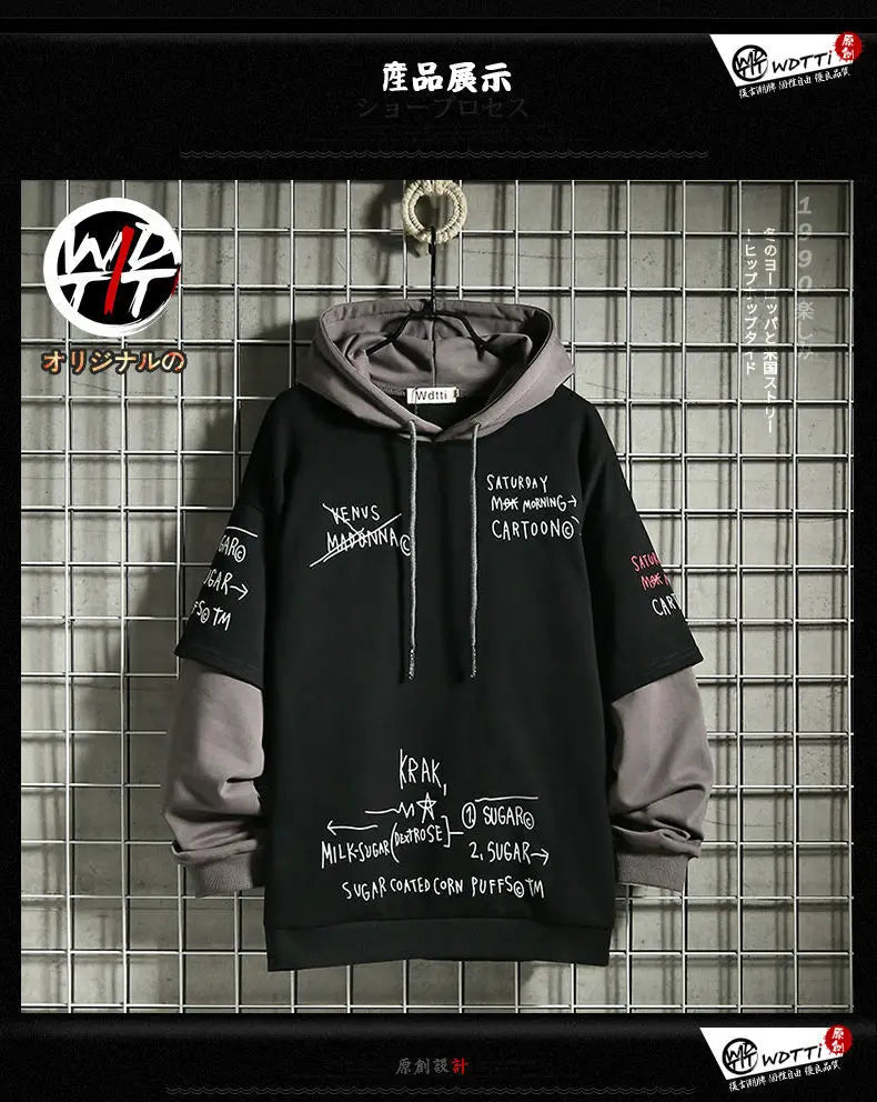 Retro Layered Hoodie