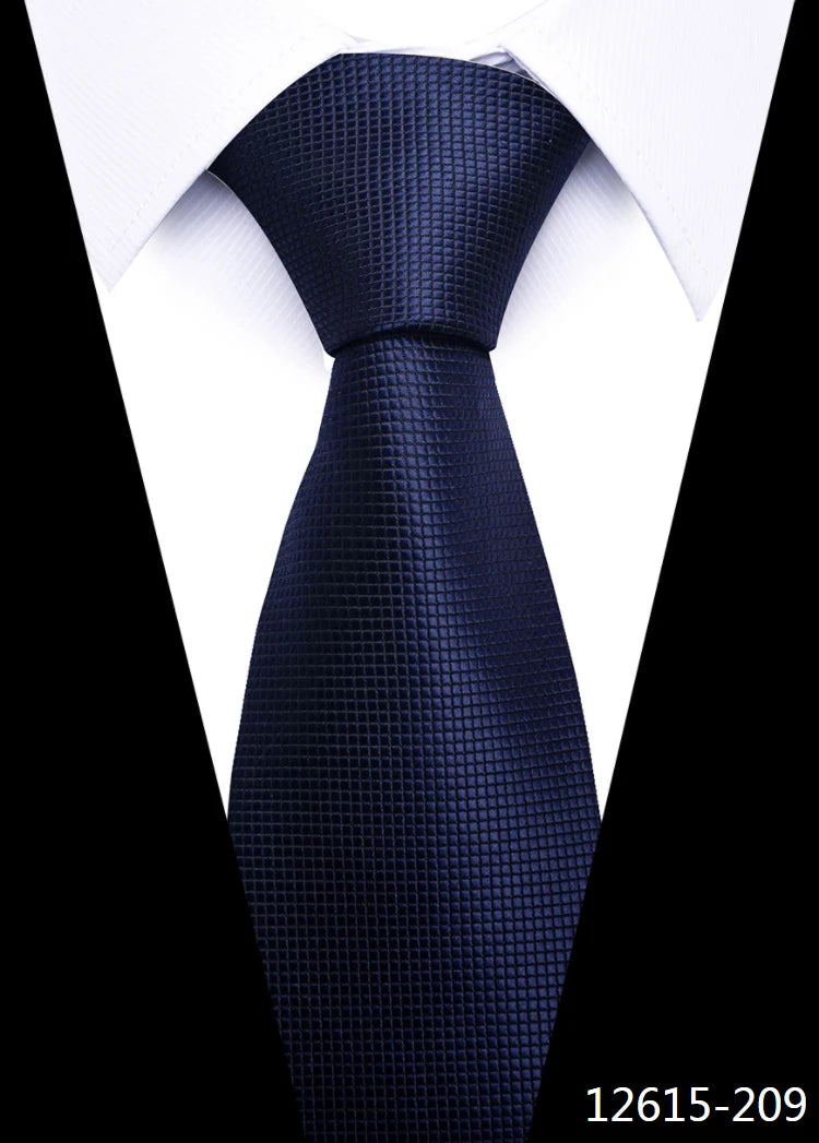 Tie Gravatas Fashion Wholesale Woven 8 cm Necktie Wedding Accessories Blue Man Dot Fit Group Party Office