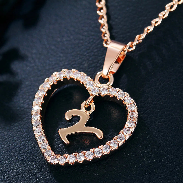 LoveLetter™ – 26 Letter Zircon Pendant Necklace