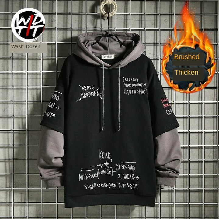 Retro Layered Hoodie