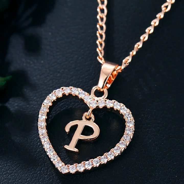 LoveLetter™ – 26 Letter Zircon Pendant Necklace