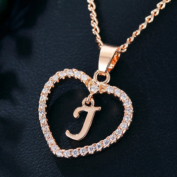 LoveLetter™ – 26 Letter Zircon Pendant Necklace