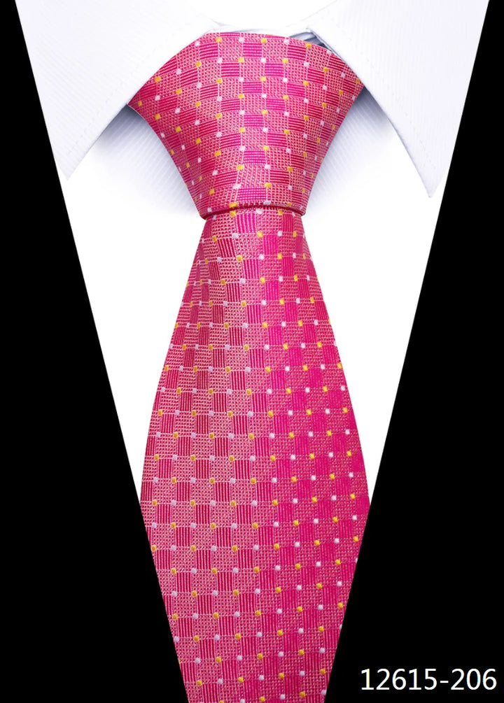 Tie Gravatas Fashion Wholesale Woven 8 cm Necktie Wedding Accessories Blue Man Dot Fit Group Party Office