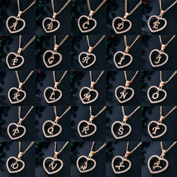 LoveLetter™ – 26 Letter Zircon Pendant Necklace