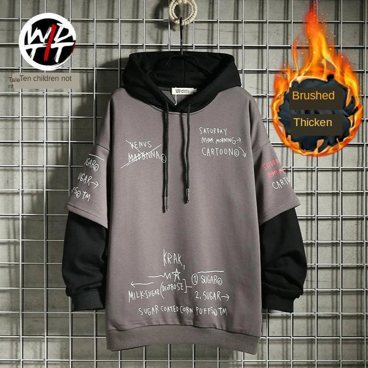 Retro Layered Hoodie