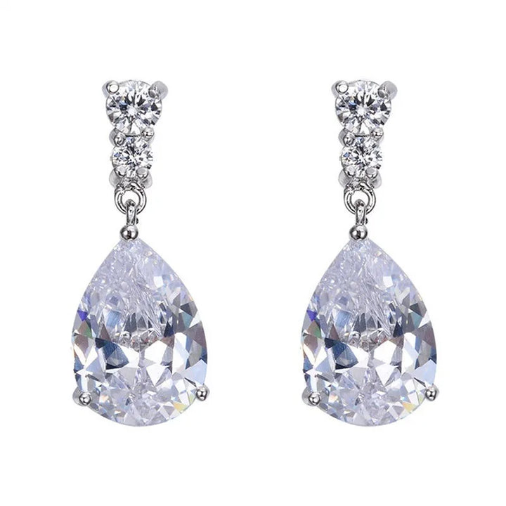 EternaBlue™ – Anti-Allergy Blue Crystal Wedding Earrings