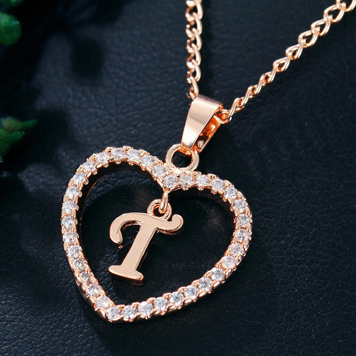 LoveLetter™ – 26 Letter Zircon Pendant Necklace
