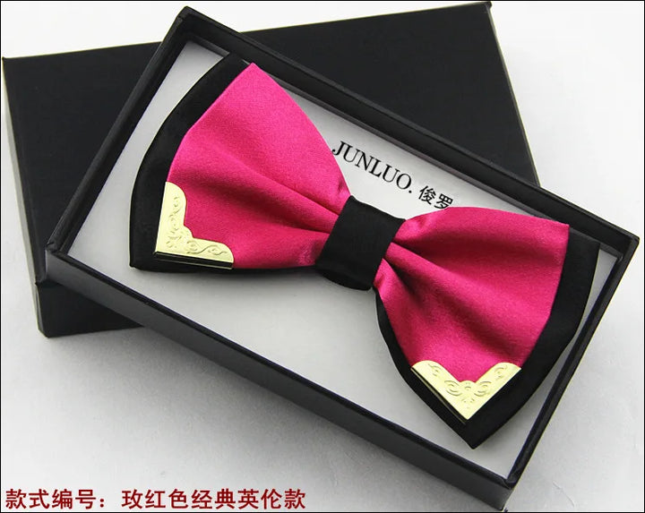 Designer Silk Bow Tie for Men – Wedding & Party Accessory