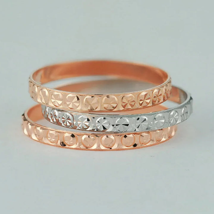 SilverAura™ – Rose Gold Circle Ring for Women