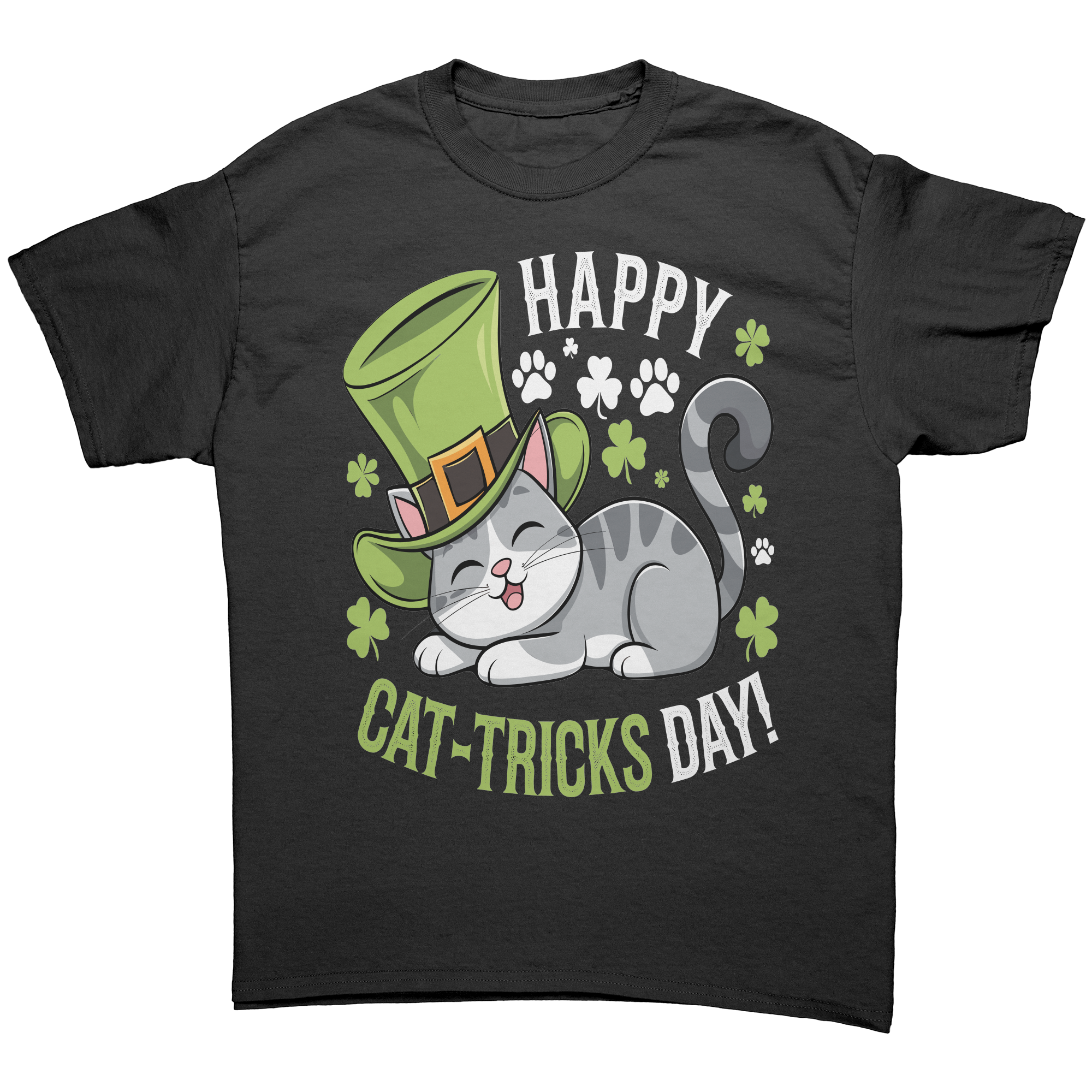 Happy_Cat-Tricks_Day_Gildan_Unisex_T-shi_Black_Front_Mockup.png
