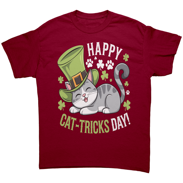 Happy_Cat-Tricks_Day_Gildan_Unisex_T-shi_Cardinal_Red_Front_Mockup.png
