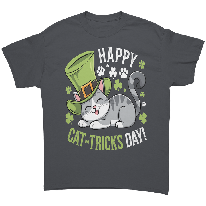 Happy_Cat-Tricks_Day_Gildan_Unisex_T-shi_Charcoal_Front_Mockup.png