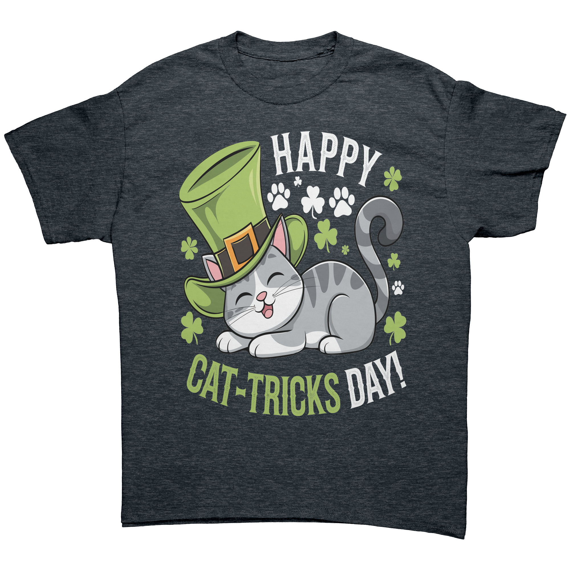 Happy_Cat-Tricks_Day_Gildan_Unisex_T-shi_Dark_Heather_Mockup.png