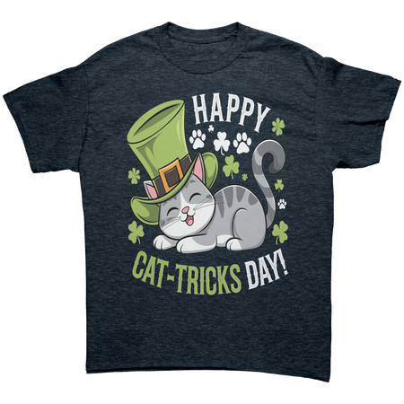 Happy_Cat-Tricks_Day_Gildan_Unisex_T-shi_Heather_Navy_Front_Mockup.png