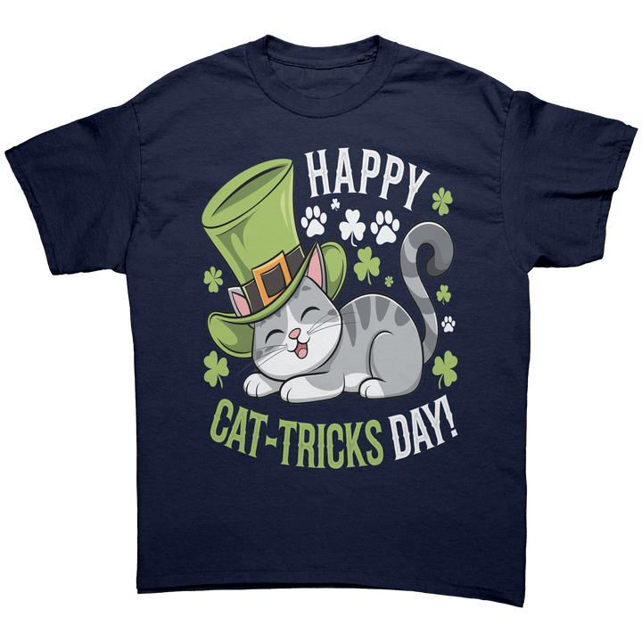 Happy_Cat-Tricks_Day_Gildan_Unisex_T-shi_Navy_Front_Mockup.png
