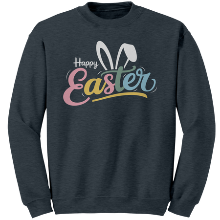 Happy_Easter_Bunny_Ears_Gildan_Crewneck__Dark_Heather_Mockup.png