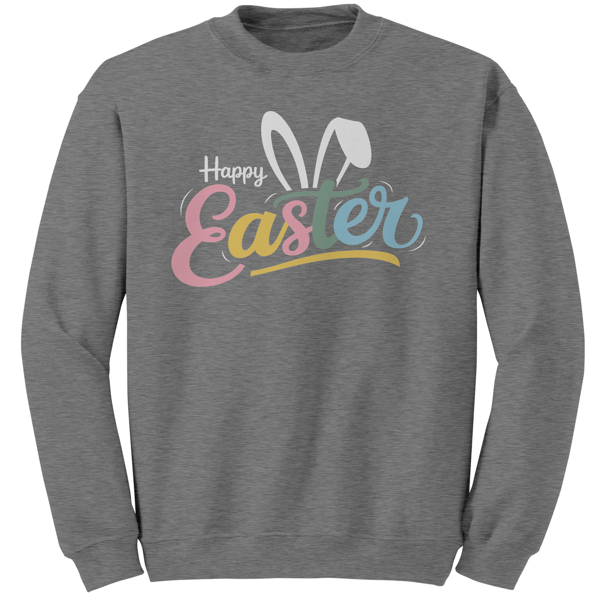 Happy_Easter_Bunny_Ears_Gildan_Crewneck__Graphite_Heather_Mockup.png
