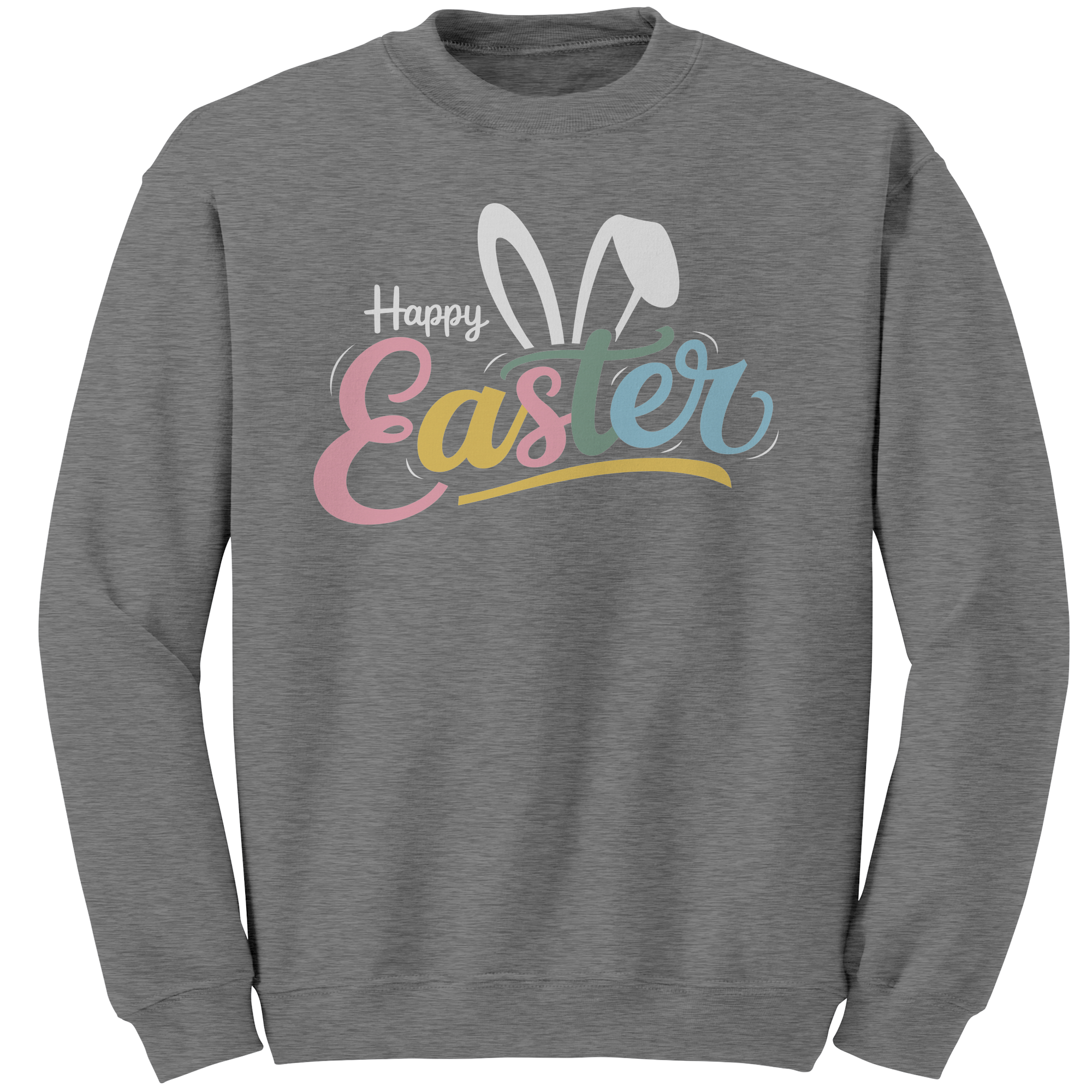 Happy_Easter_Bunny_Ears_Gildan_Crewneck__Graphite_Heather_Mockup.png
