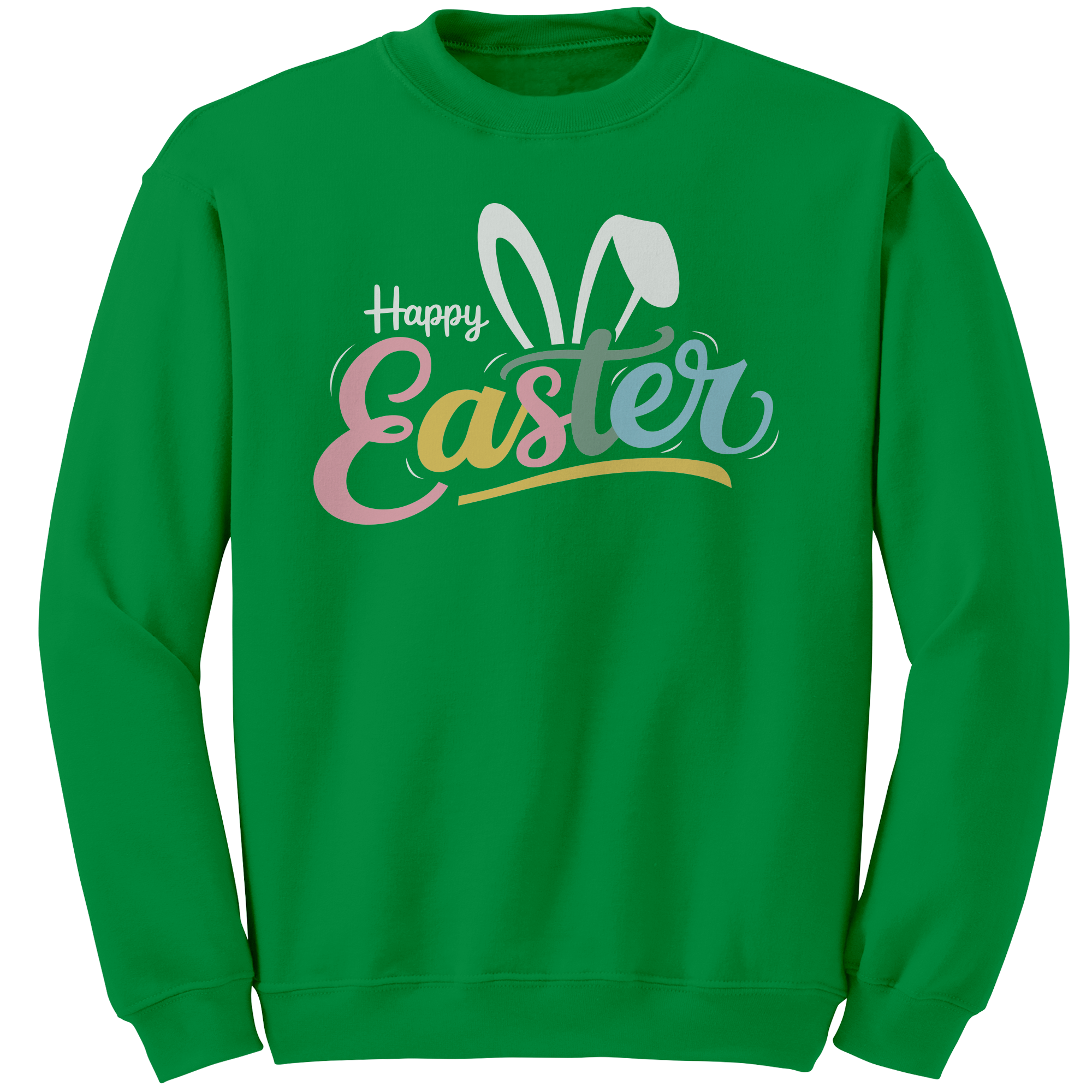Happy_Easter_Bunny_Ears_Gildan_Crewneck__Irish_Green_Mockup.png