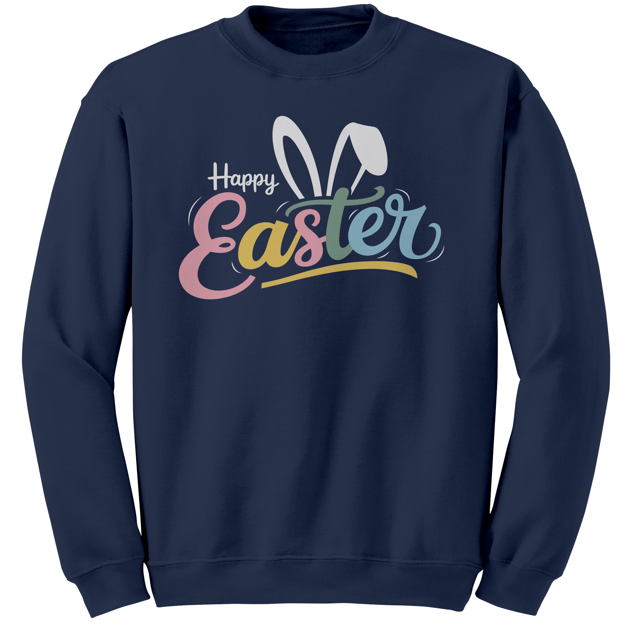 Happy_Easter_Bunny_Ears_Gildan_Crewneck__Navy_Mockup.png