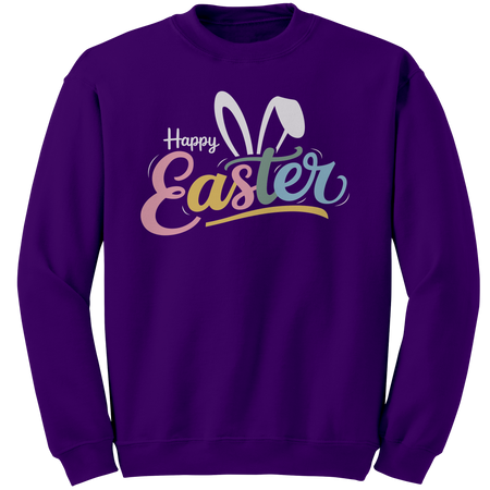 Happy_Easter_Bunny_Ears_Gildan_Crewneck__Purple_Front_Mockup.png