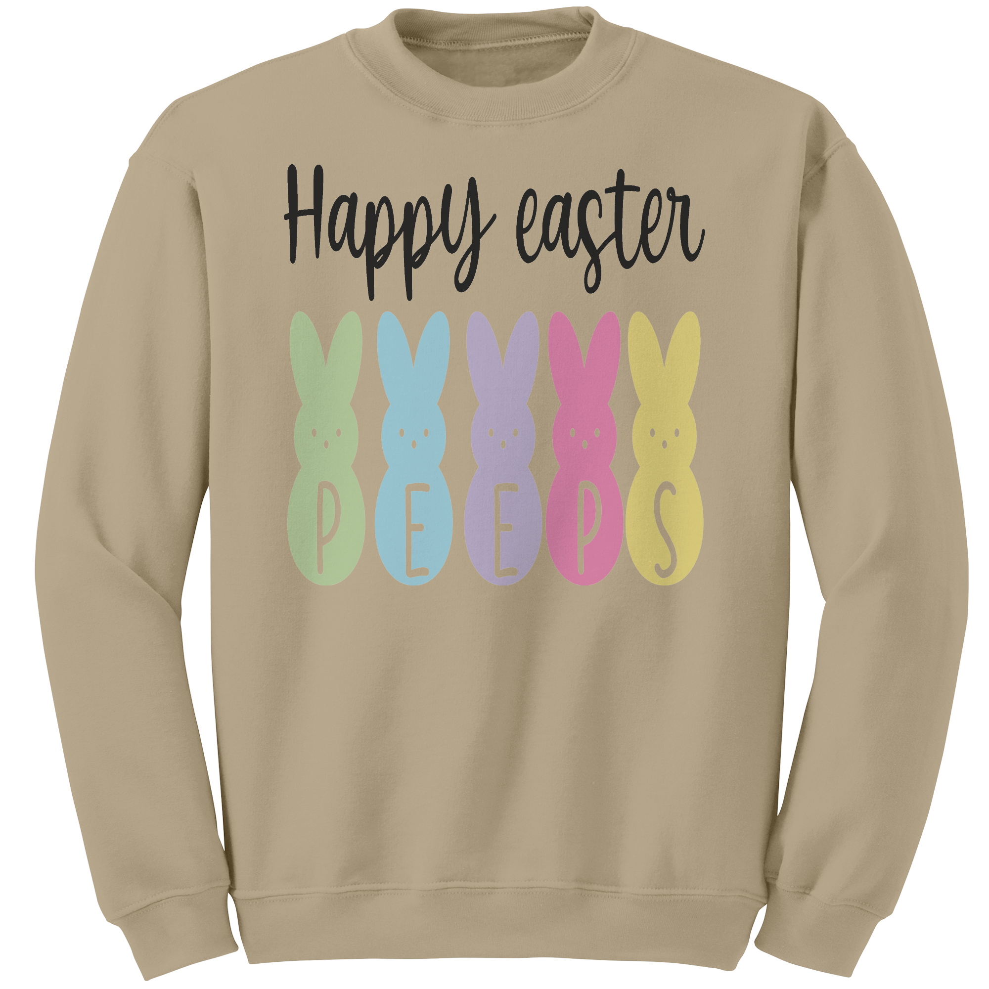 Happy_Easter_Peeps_Gildan_Crewneck_Sweat_Sand_Mockup.png