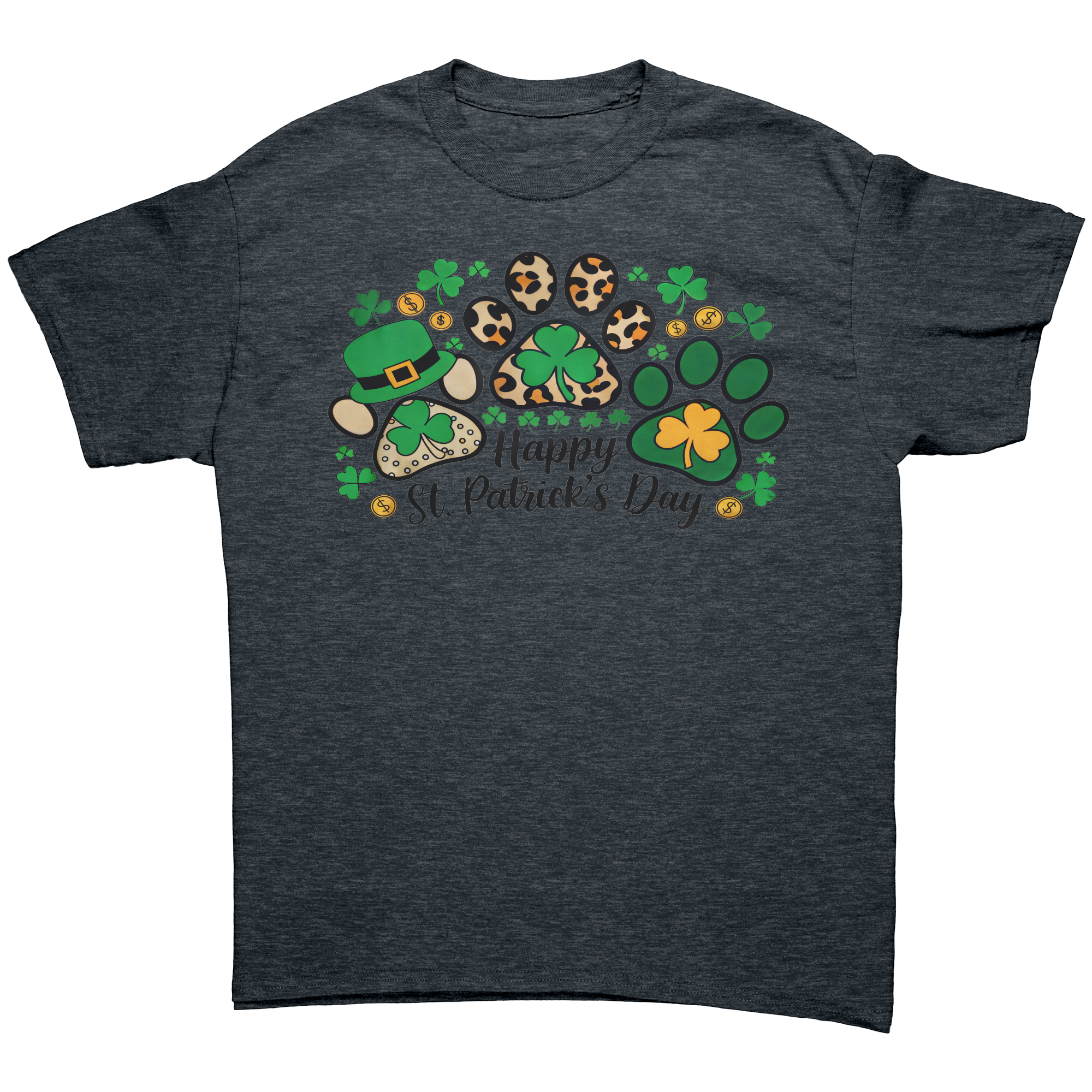 Happy_St_Patricks_Day_Gildan_Unisex_T-_Dark_Heather_Mockup.png