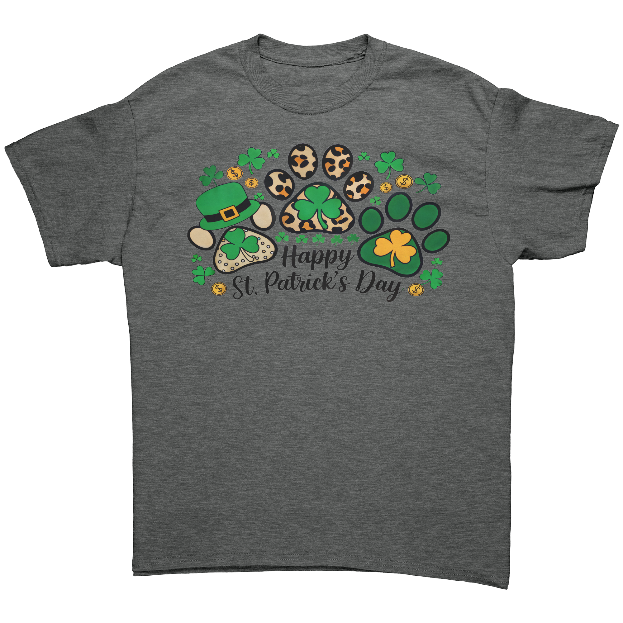 Happy_St_Patricks_Day_Gildan_Unisex_T-_Graphite_Heather_Front_Mockup.png