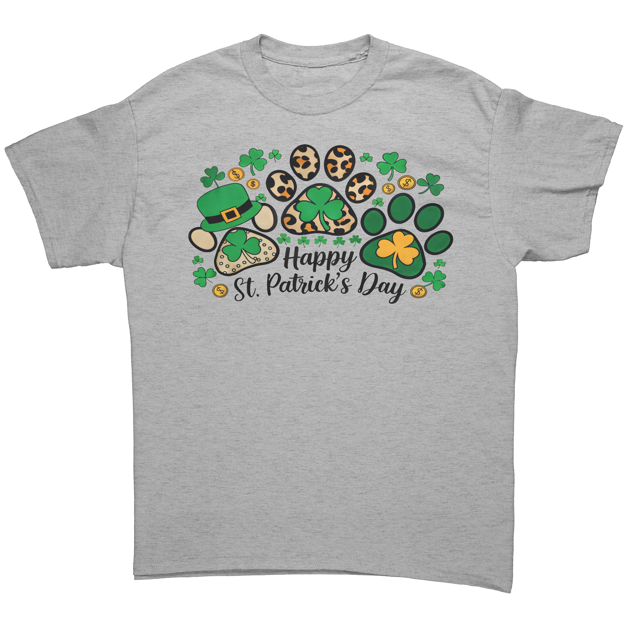 Happy_St_Patricks_Day_Gildan_Unisex_T-_Sport_Grey_Front_Mockup.png