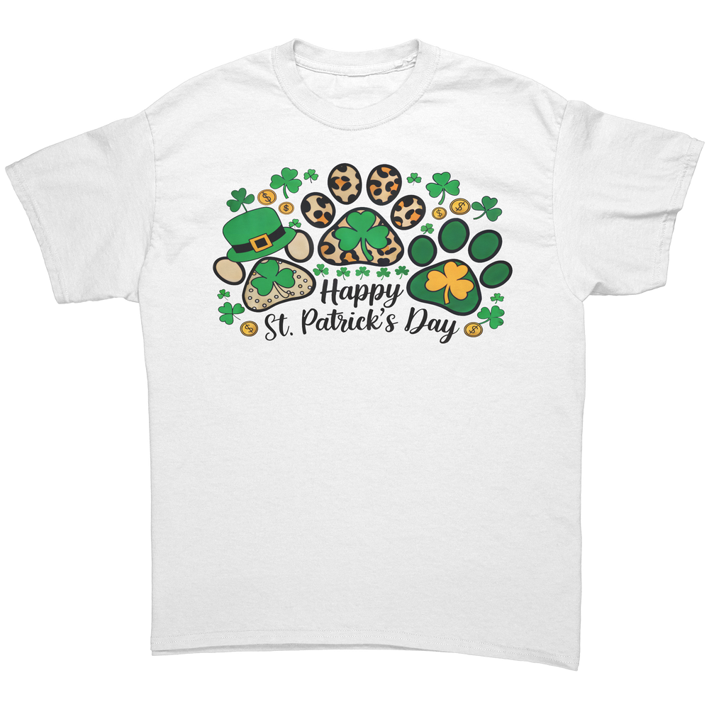 Happy_St_Patricks_Day_Gildan_Unisex_T-_White_Front_Mockup.png