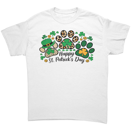 Happy_St_Patricks_Day_Gildan_Unisex_T-_White_Front_Mockup.png