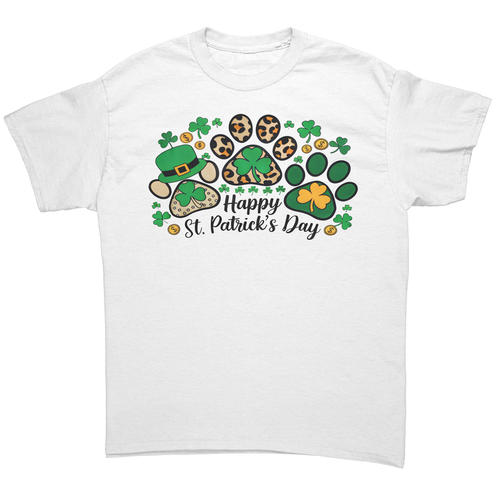 Happy_St_Patricks_Day_Gildan_Unisex_T-_White_Front_Mockup.png