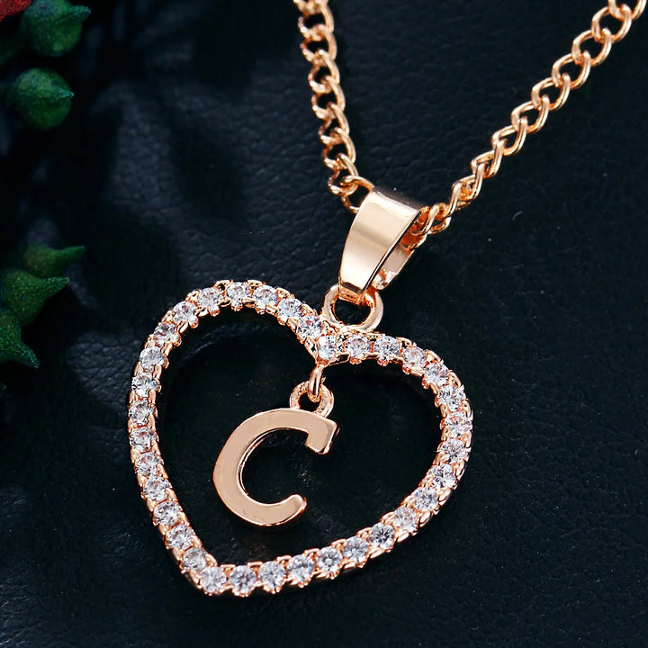 LoveLetter™ – 26 Letter Zircon Pendant Necklace