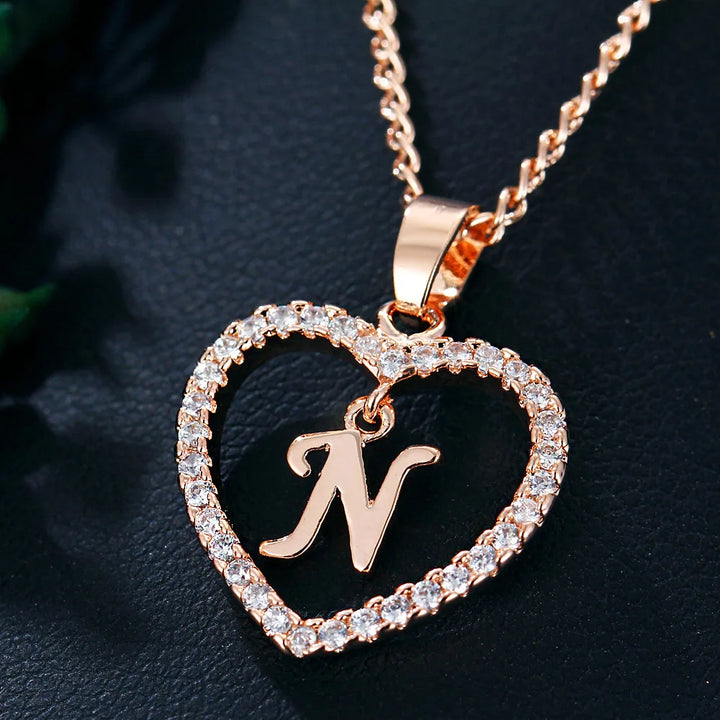 LoveLetter™ – 26 Letter Zircon Pendant Necklace