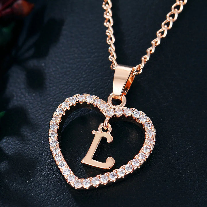 LoveLetter™ – 26 Letter Zircon Pendant Necklace
