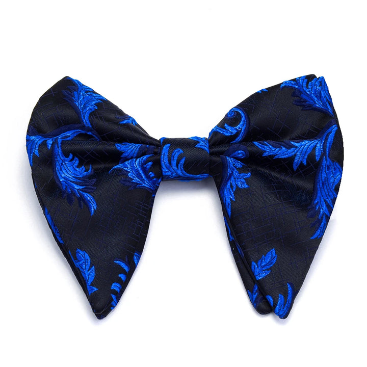 New Big Bow Ties Men's Novelty Floral Bowtie Red Black Solid Fashion Flowers Bow Ties For Men Wedding Accessories