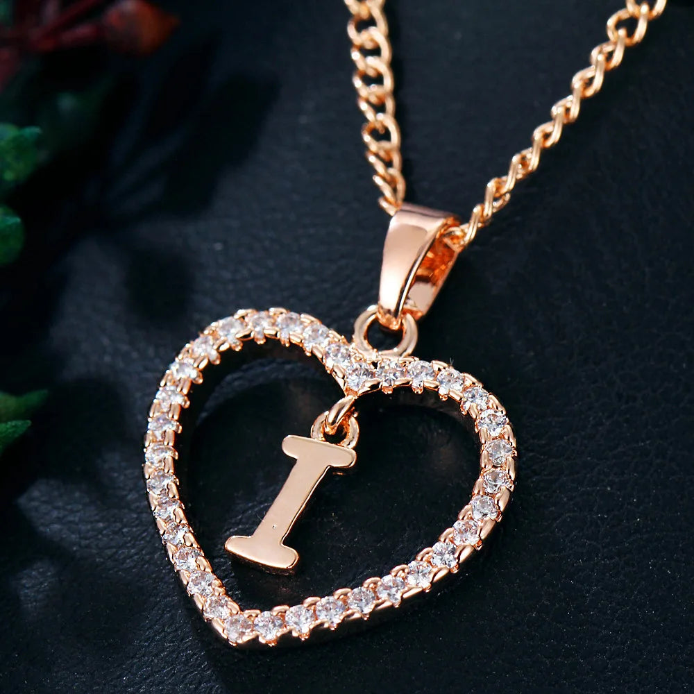 LoveLetter™ – 26 Letter Zircon Pendant Necklace