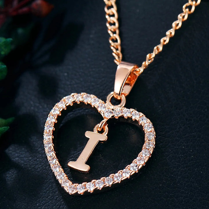 LoveLetter™ – 26 Letter Zircon Pendant Necklace