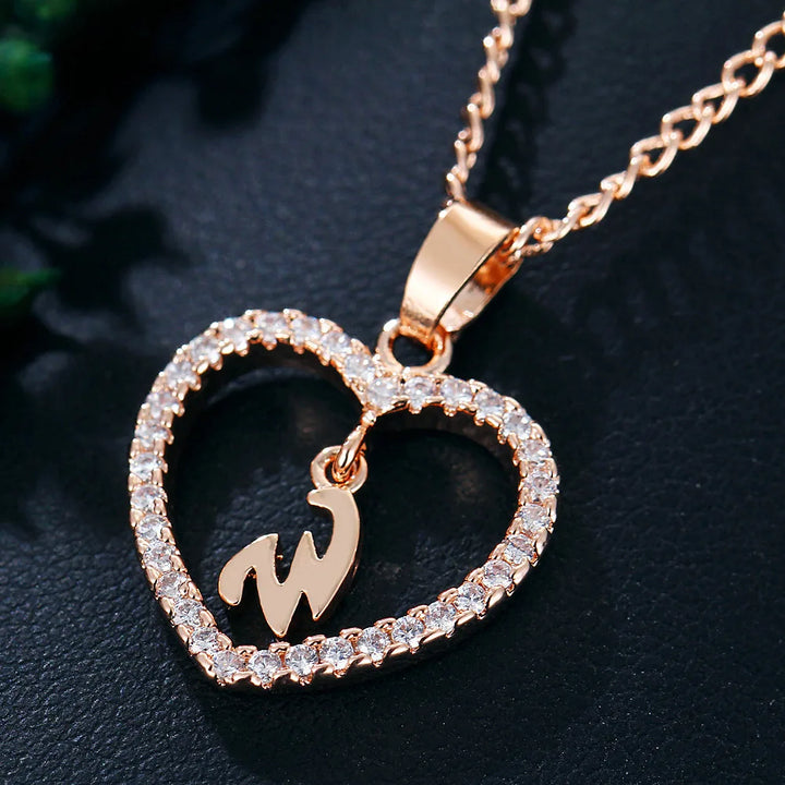 LoveLetter™ – 26 Letter Zircon Pendant Necklace