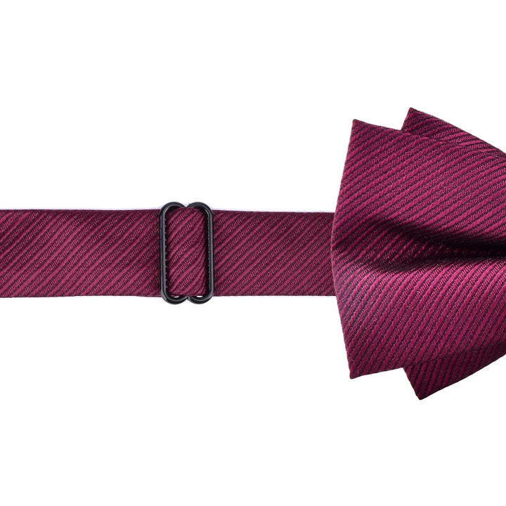 Bow Tie Men Groom Formal Suit Wine Red Wedding Best Man Black Bow Tide
