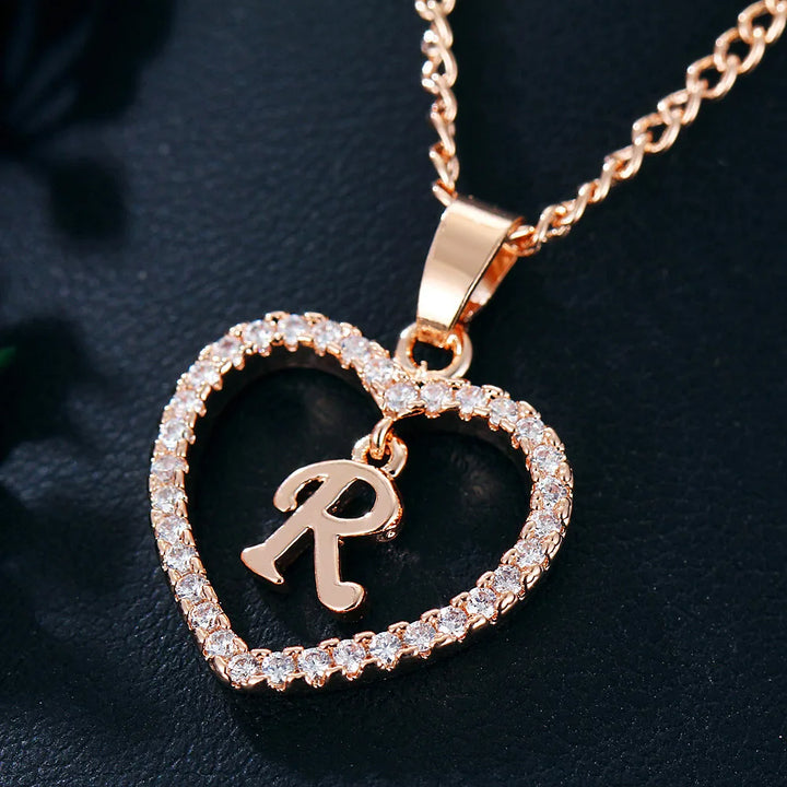 LoveLetter™ – 26 Letter Zircon Pendant Necklace
