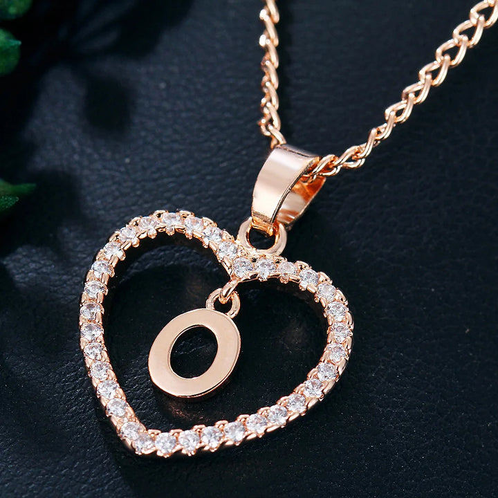 LoveLetter™ – 26 Letter Zircon Pendant Necklace