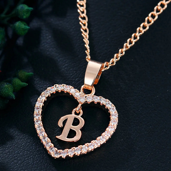 LoveLetter™ – 26 Letter Zircon Pendant Necklace