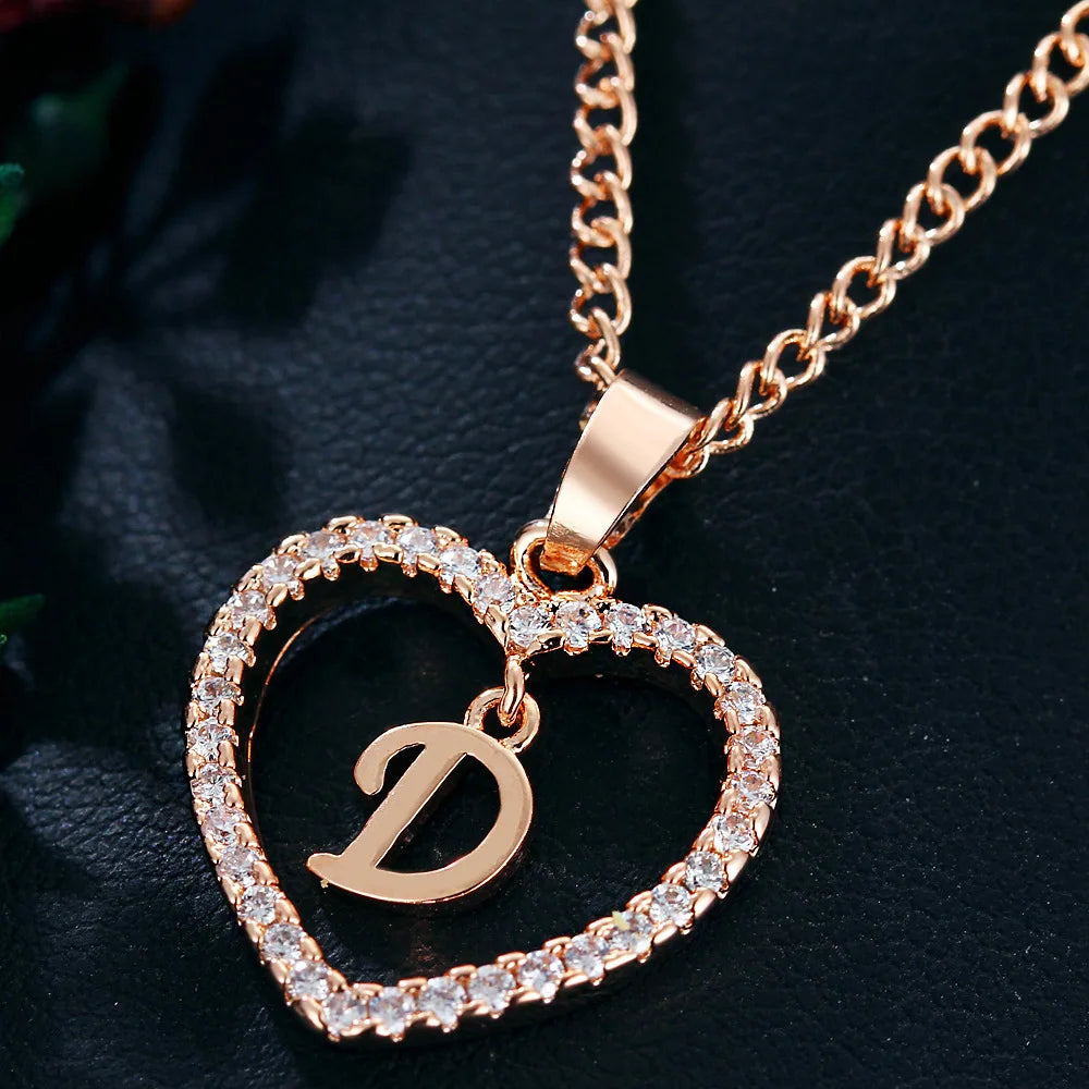 LoveLetter™ – 26 Letter Zircon Pendant Necklace