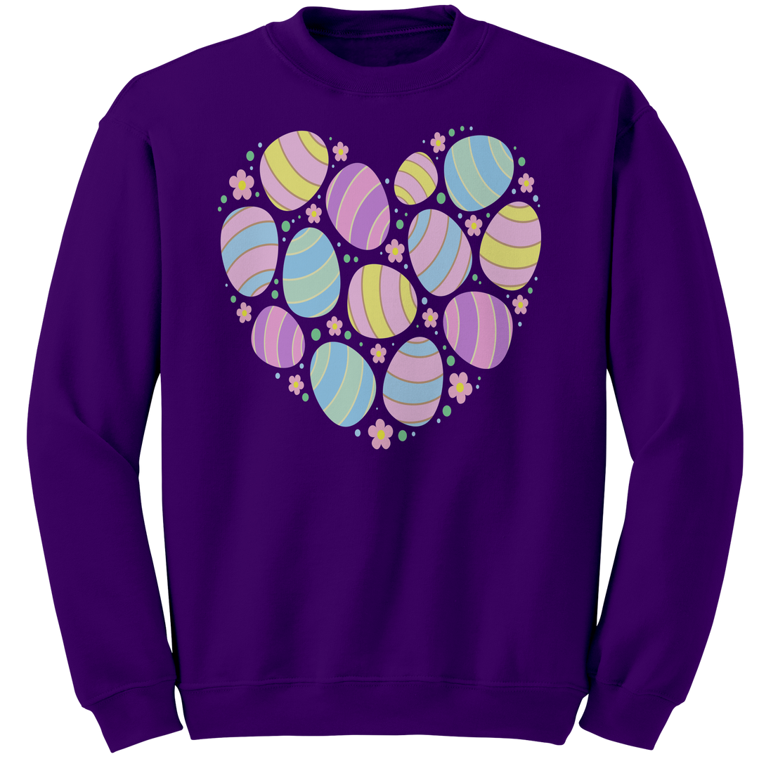 Heart_Shaped_Easter_Eggs_Gildan_Crewneck_Purple_Front_Mockup.png