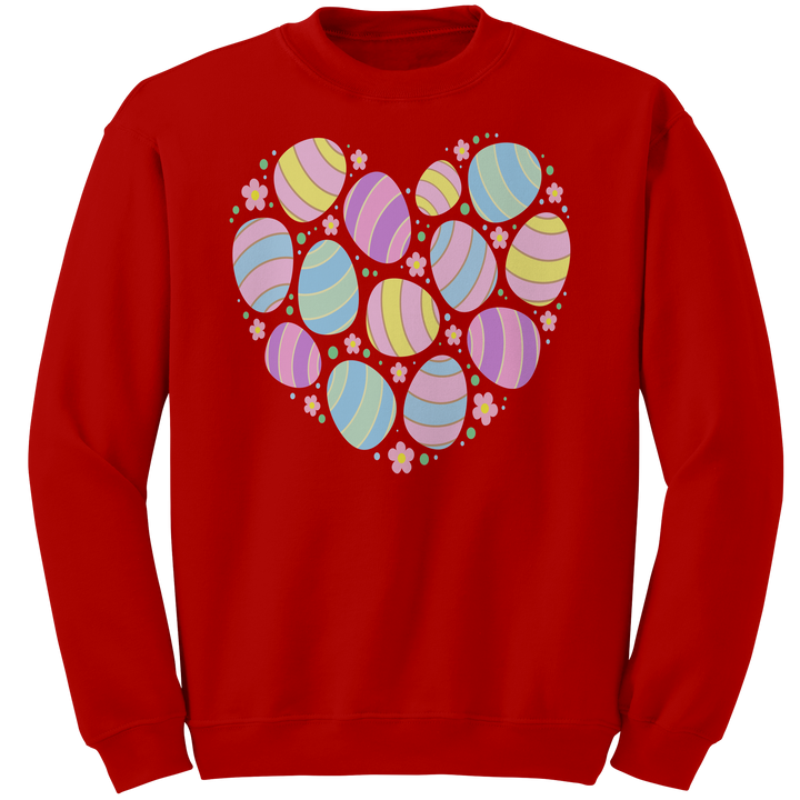 Heart_Shaped_Easter_Eggs_Gildan_Crewneck_Red_Mockup.png