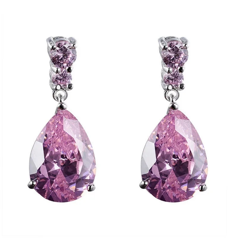 EternaBlue™ – Anti-Allergy Blue Crystal Wedding Earrings