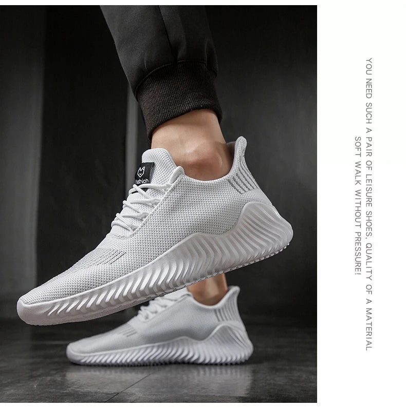 Men's White Casual Sneakers